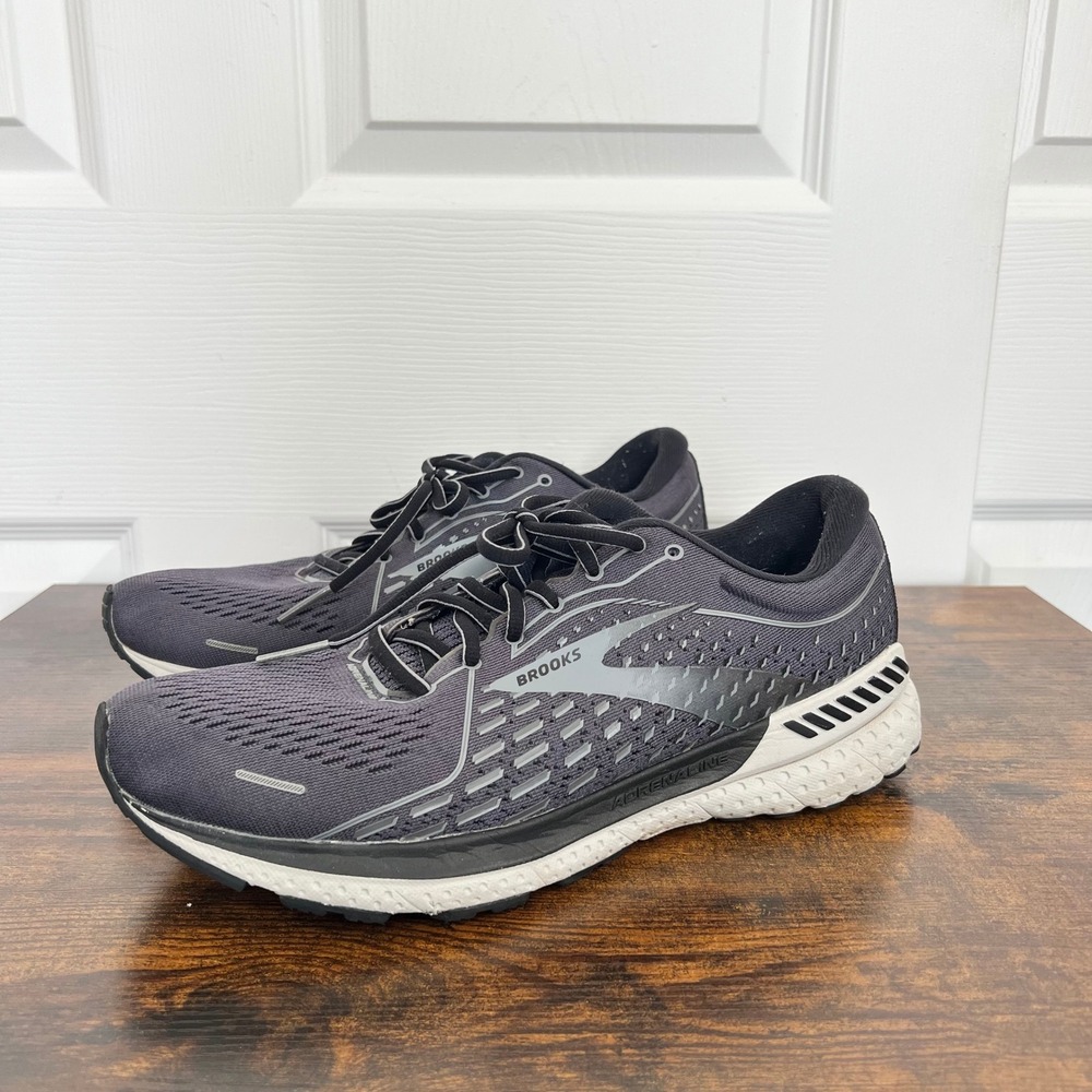 Brooks Adrenaline GTS 21 Running Shoes Men 9 Grey DNA LOFT Support